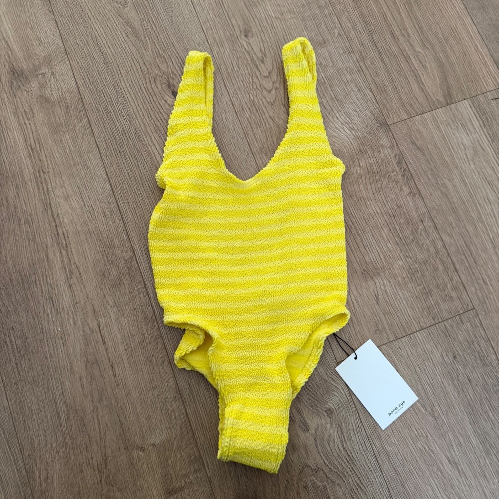 Bond-Eye Swim Yellow One-Piece Swimsuit View 3